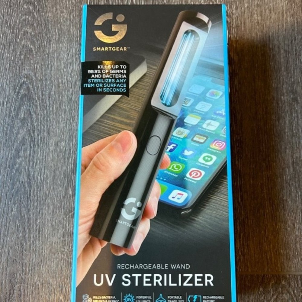 Smart Gear Rechargeable UV Sterilizer Wand Brand New in Box